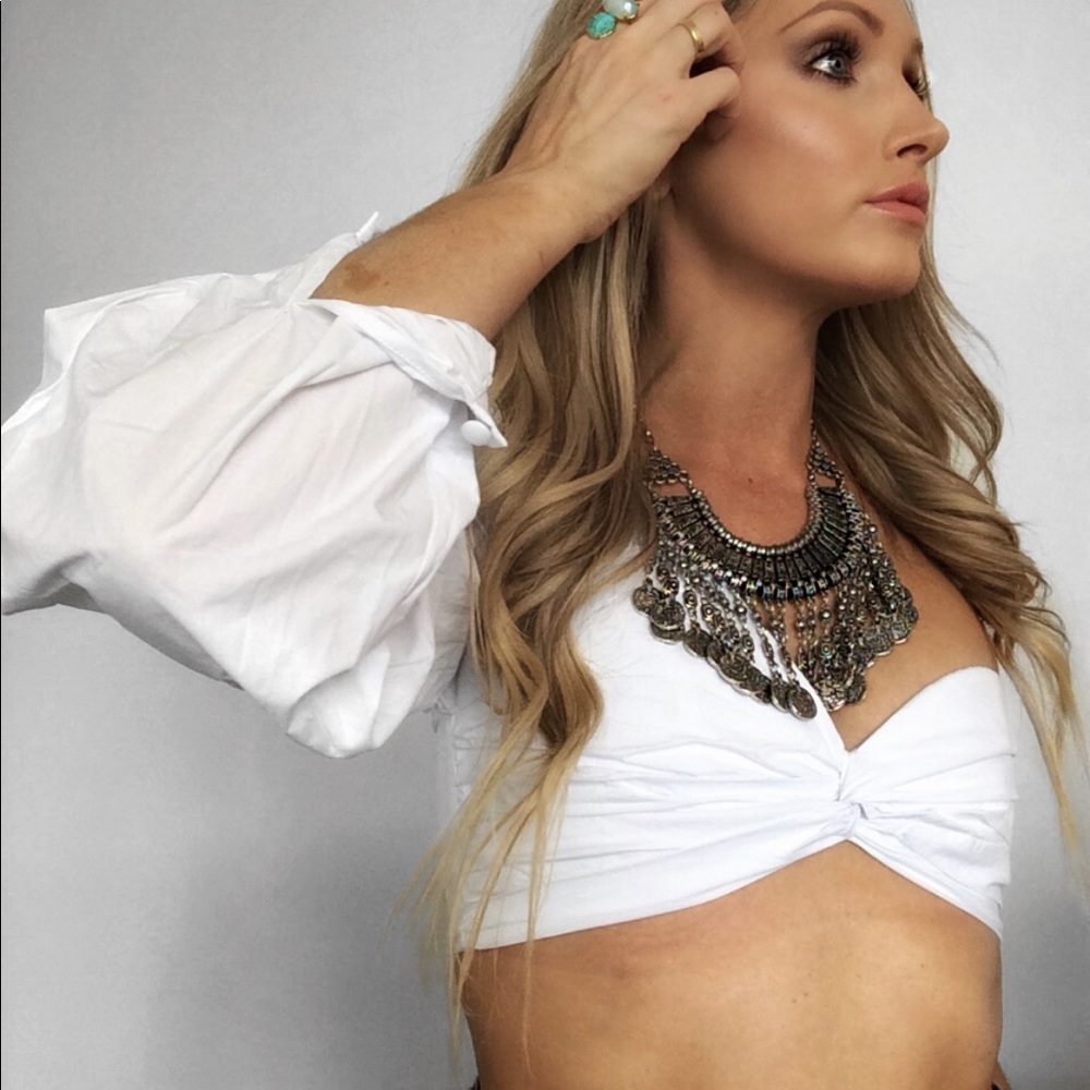 Lovers + Friends one shoulder top